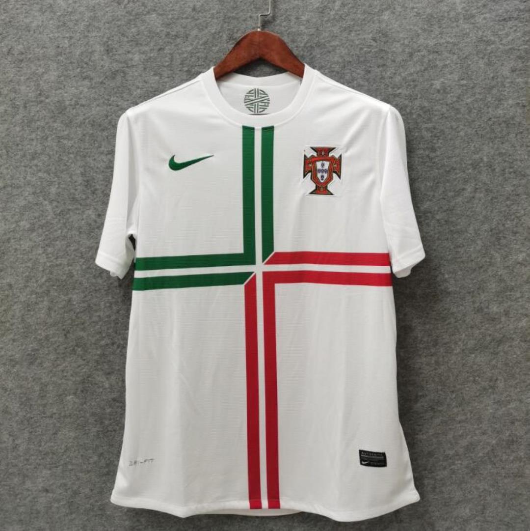AAA Quality Portugal 2012 EuroCup Away White Soccer Jersey